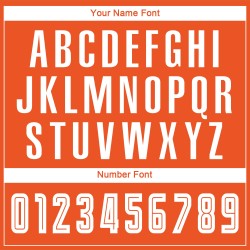 Maillot de football personnalisé orange, blanc et noir, effet dégradé par sublimation