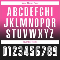 Maillot de football personnalisé à manches longues, rose, blanc et noir, imprimé par sublimation