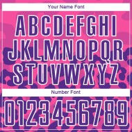 Maillot de football personnalisé à imprimé animal rose, violet et blanc, sublimé