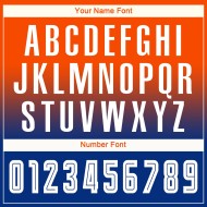 Maillot de football personnalisé à manches longues, orange, blanc et bleu royal, par sublimation